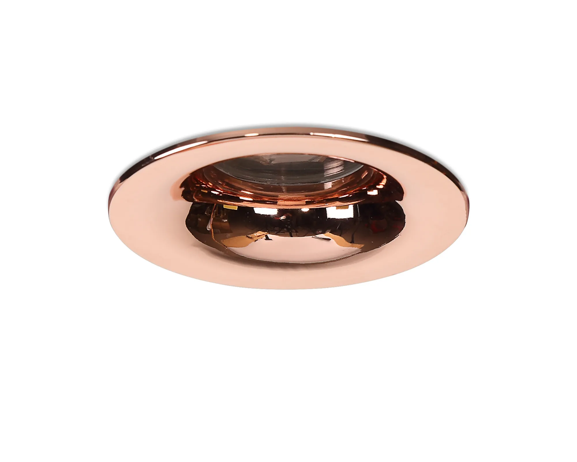 Bruve GU10 Recessed Round Rose Gold IP65 Downlighter, Cut-Out 68mm DX200406  Dlux Bruve IP65